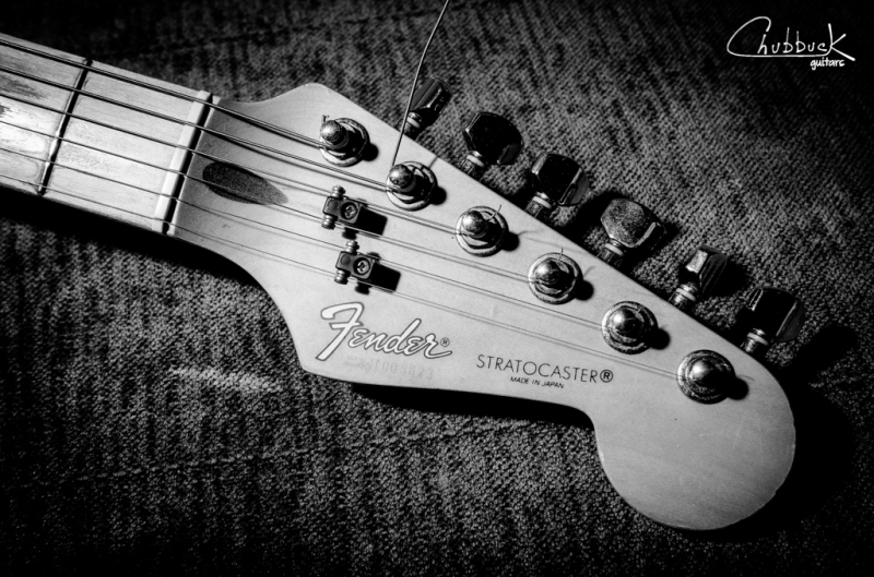 Fender Japanese Stratocaster headstock.
